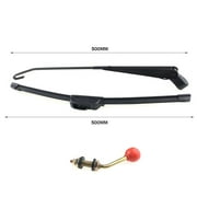 SOFEIYA UTV Windshield Windscreen Wiper Parts For Polaris RZR 800 900 1000 XP For Can Am Manual Hand Operated Windshield Wiper, Arm500MM+wiper500MM